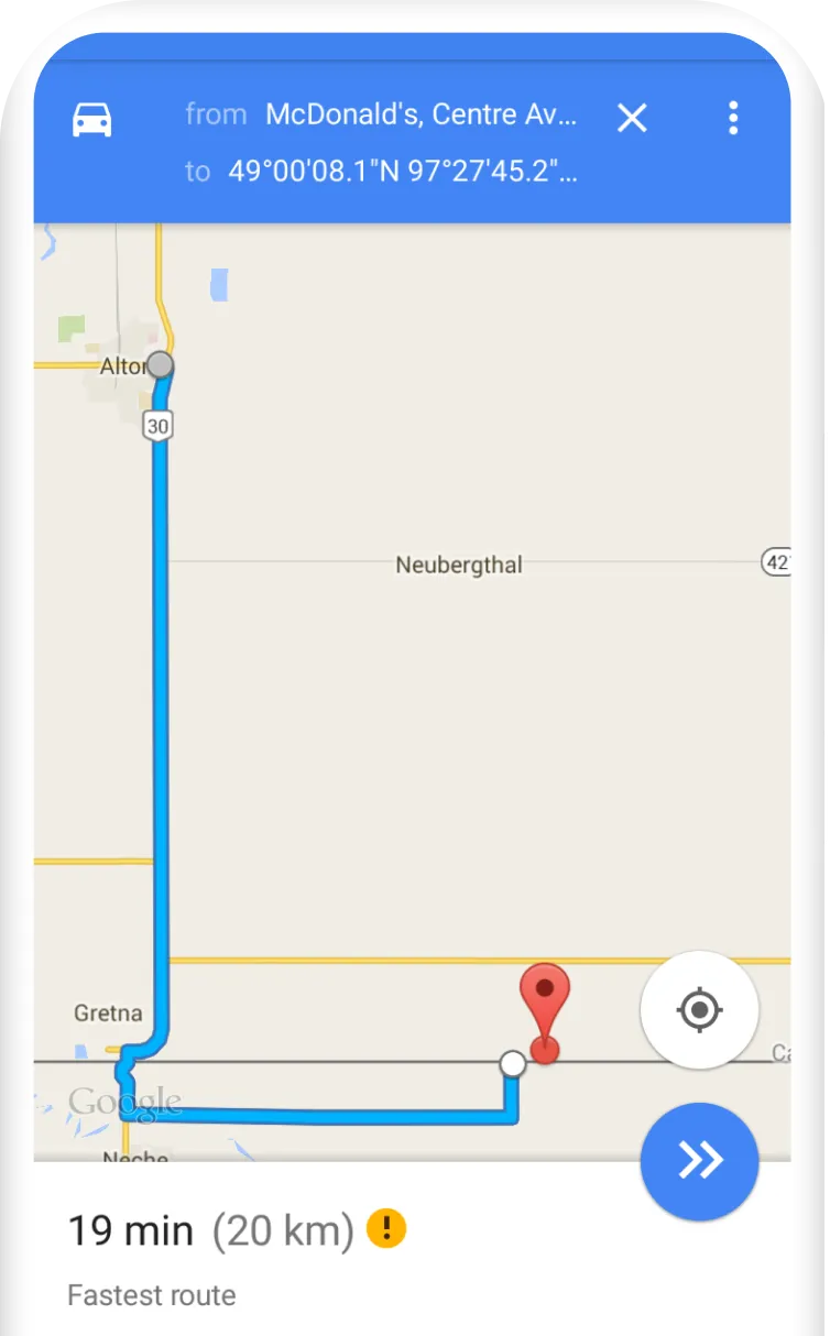 iPhone home screen – open Settings