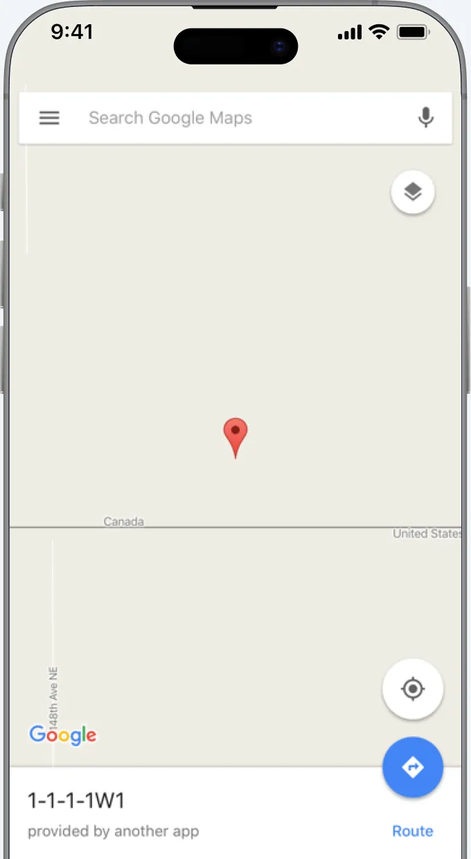 iPhone home screen – open Settings